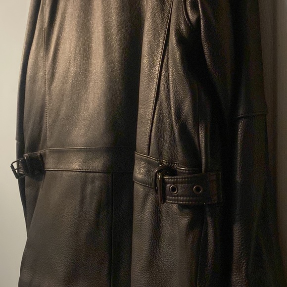 GENUINE BEAUTIFUL BROWN LEATHER JACKET - Picture 7 of 8